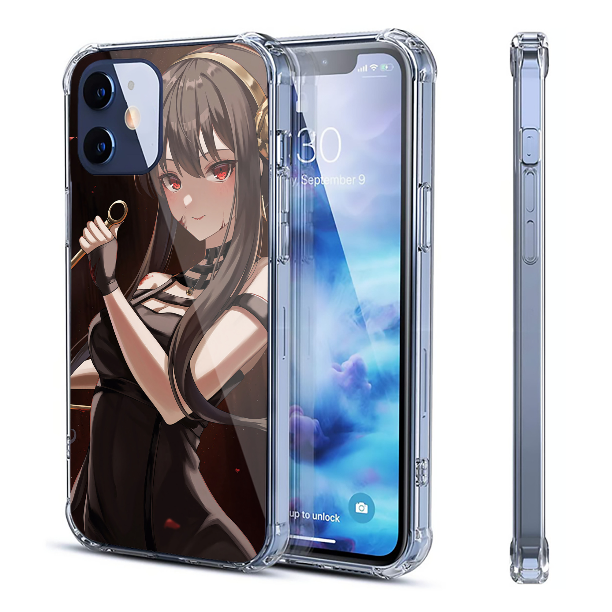 （画像用） SPY×FAMILY间谍家家酒 【iPhone 12シリーズ対応】透明スマホケース（クリアソフトケース）